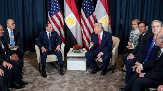 السيسي وترامب يلتقيان في دافوس ويناقشان الشراكات الإقليمية وأزمة سد النهضة 1 السيسي وترامب يلتقيان في دافوس ويناقشان الشراكات الإقليمية وأزمة سد النهضة