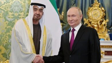 بوتين يستقبل رئيس الإمارات ويؤكد تعزيز الشراكة الثنائية وتعاون الشرق الأوسط