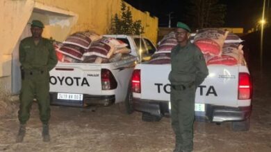 الجمارك الموريتانية تضبط سبعة أطنان من الأرز الأجنبي