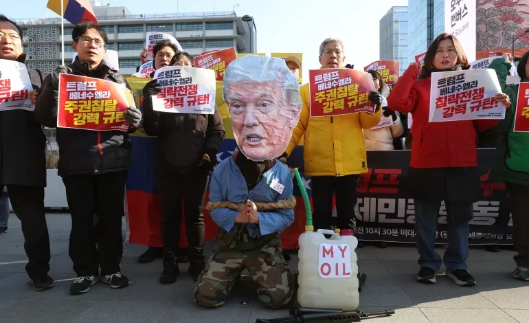 مظاهرات عالمية ضد الهجوم الأميركي على فنزويلا واعتقال مادورو