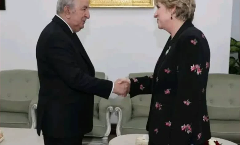 تبون يستقبل السفيرة الأمريكية في الجزائر في لقاء وداعي 1 تبون يستقبل السفيرة الأمريكية في الجزائر في لقاء وداعي