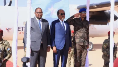 الرئيس الصومالي يزور مدينة لاسعانود لأول مرة منذ 50 عاما