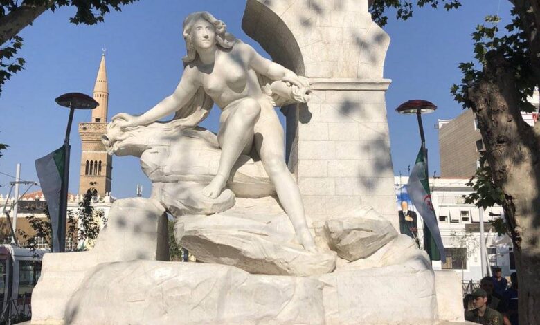 الجزائر.. تخريب جديد يطال تمثال “عين الفوارة” في سطيف