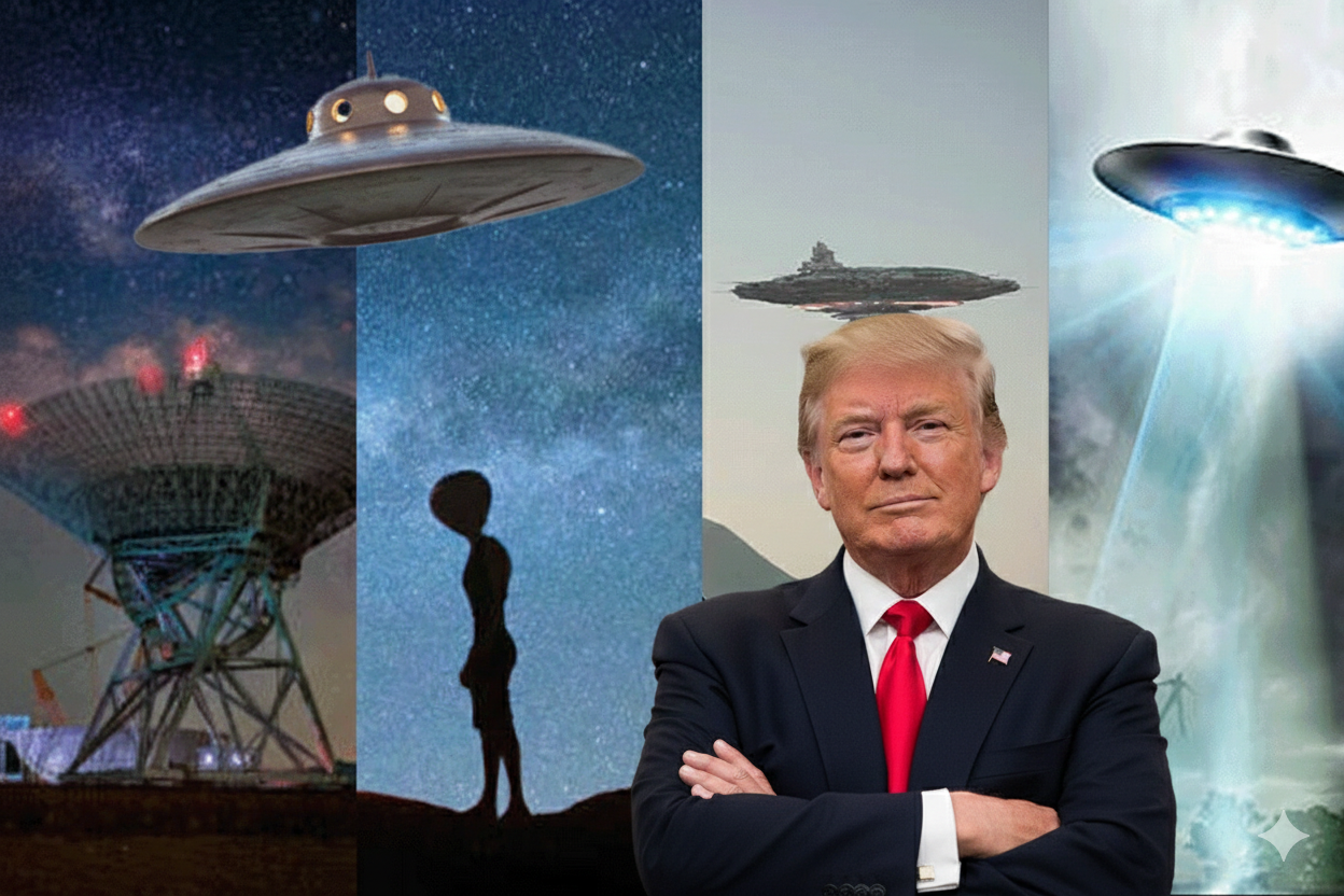 ترمب يعلن بدء الكشف عن ملفات الكائنات الفضائية والأطباق الطائرة ويثير جدلاً واسعاً