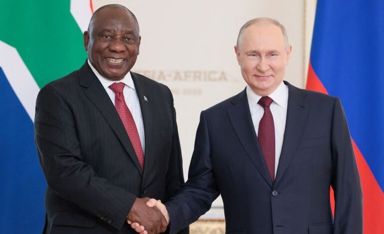 جنوب إفريقيا: رامافوزا وبوتين يبحثان إعادة رعايا استُدرجوا للقـ. ـتال في أوكرانيا