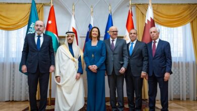 مباحثات عربية–سلوفينية في ليوبليانا تبحث تطورات غزة والقضية الفلسطينية