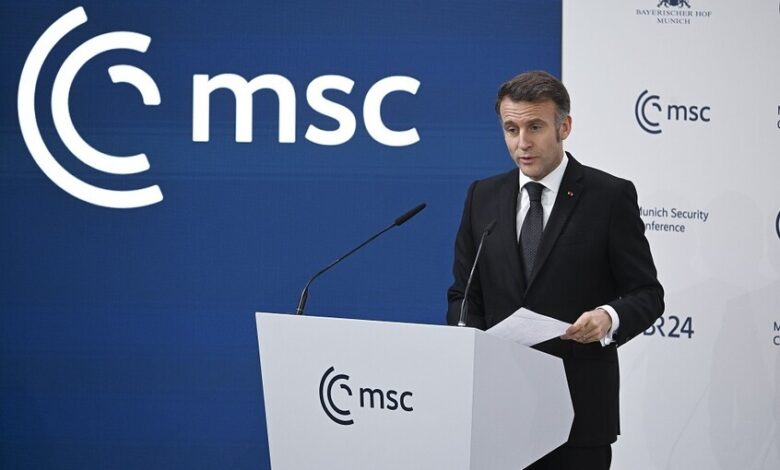 ماكرون: إرسال قوات أوروبية إلى أوكرانيا يعني تحمّل مسؤولية التصعيد 1 ماكرون: إرسال قوات أوروبية إلى أوكرانيا يعني تحمّل مسؤولية التصعيد