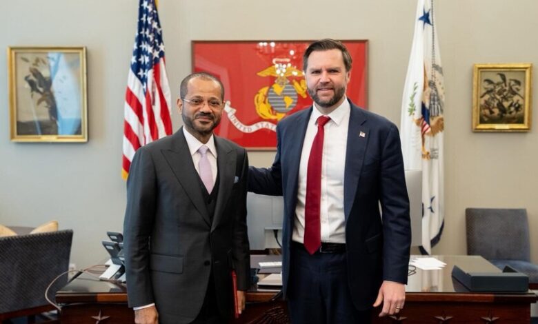 سلطنة عُمان: لقاء بين البوسعيدي وفانس لبحث مفاوضات واشنطن وطهران 1 سلطنة عُمان: لقاء بين البوسعيدي وفانس لبحث مفاوضات واشنطن وطهران