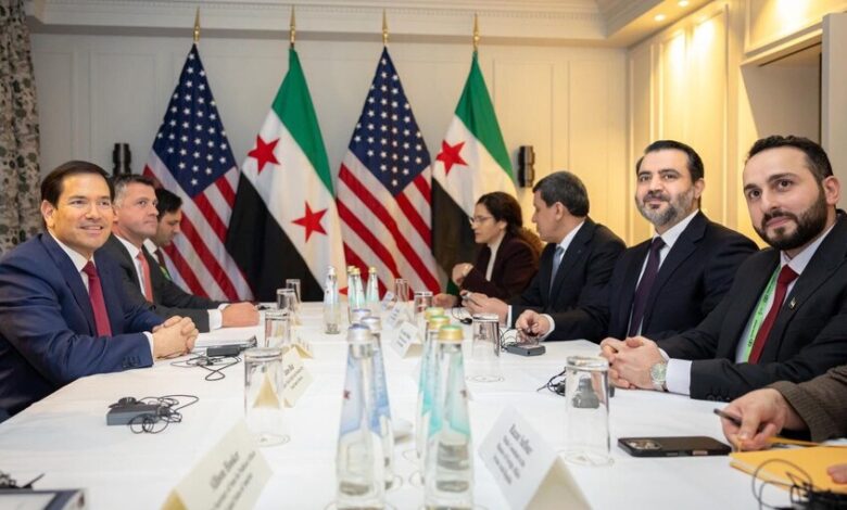 ماركو روبيو يشترط حضور قائد "قسد" قبل لقاء وزير الخارجية السوري في ميونخ 1 ماركو روبيو يشترط حضور قائد "قسد" قبل لقاء وزير الخارجية السوري في ميونخ