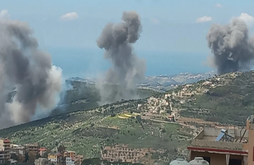 انفجار صاروخ اعتراضي إسرائيلي فوق لبنان مع سلسلة غارات على جنوب البلاد