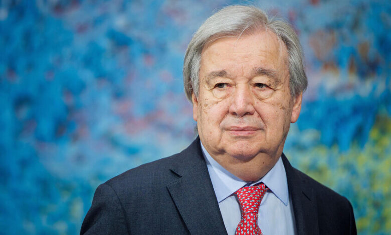 الامين العام للامم المتحدة يدعو لوقف إطلاق النار بعد تصعيد الشرق الأوسط