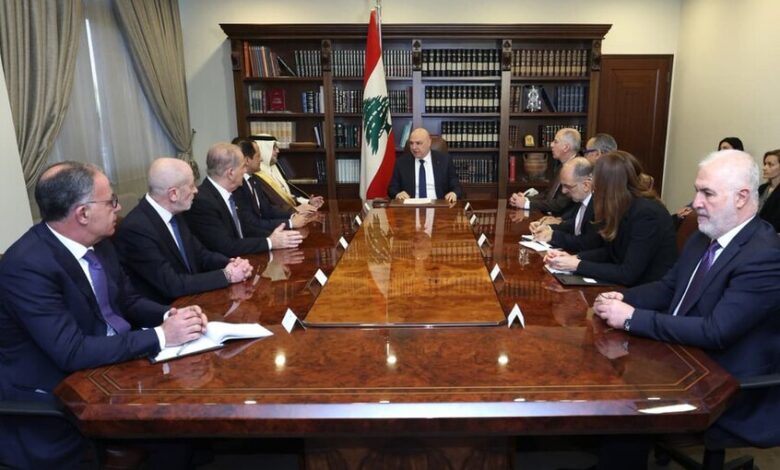 الرئيس اللبناني يؤكد سيادية قرار حصر السلم والحرب بيد الدولة ويدعو لوقف الاعتداءات 1 الرئيس اللبناني يؤكد سيادية قرار حصر السلم والحرب بيد الدولة ويدعو لوقف الاعتداءات