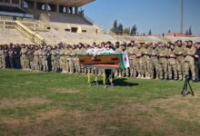 الجيش السوري يشيّع قائد الفرقة 54 العميد حسين عبد الله العبيد