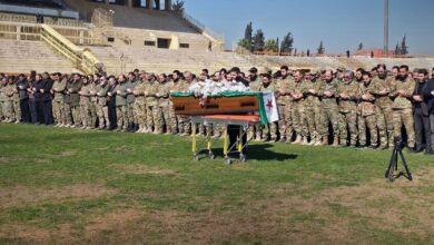 الجيش السوري يشيّع قائد الفرقة 54 العميد حسين عبد الله العبيد