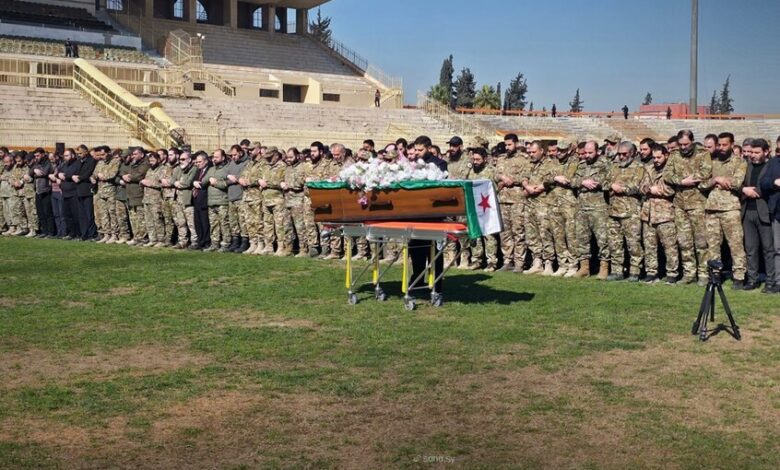 الجيش السوري يشيّع قائد الفرقة 54 العميد حسين عبد الله العبيد