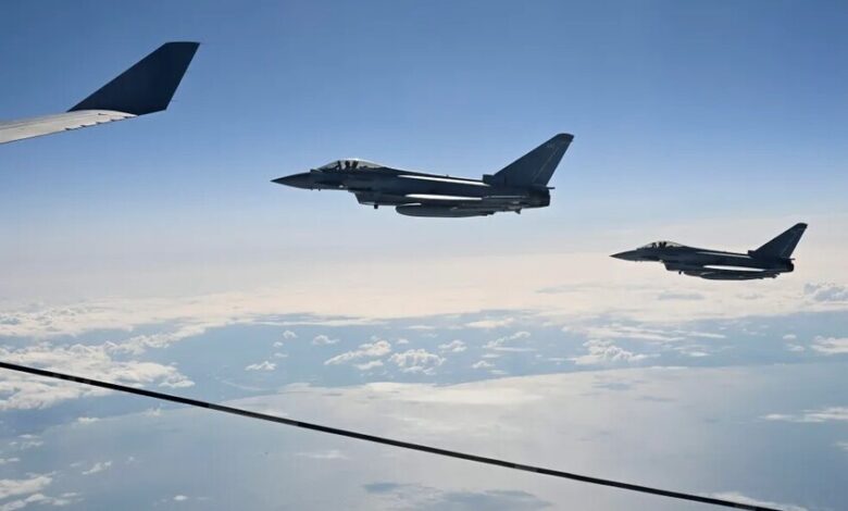 مقاتلات بريطانية تسقط مسيّرات إيرانية كانت متجهة نحو الأردن والبحرين