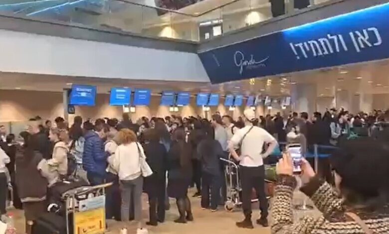 فوضى في مطار بن غوريون بعد تعديل طارئ لحصة الركاب على الرحلات