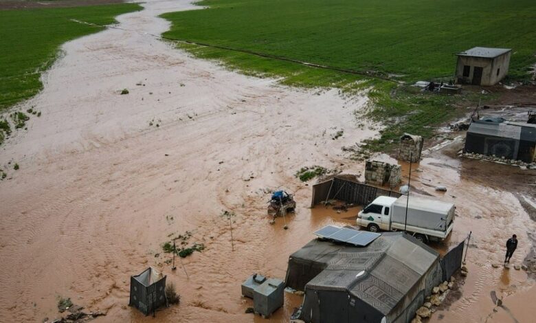 فيضانات في شمال سوريا تقـ. ـتل طفلة رضيعة وتُصيب أسرتها في الحسكة