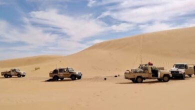 ضبط أسلحة وذخائر خلال عملية أمنية قرب الحدود الليبية