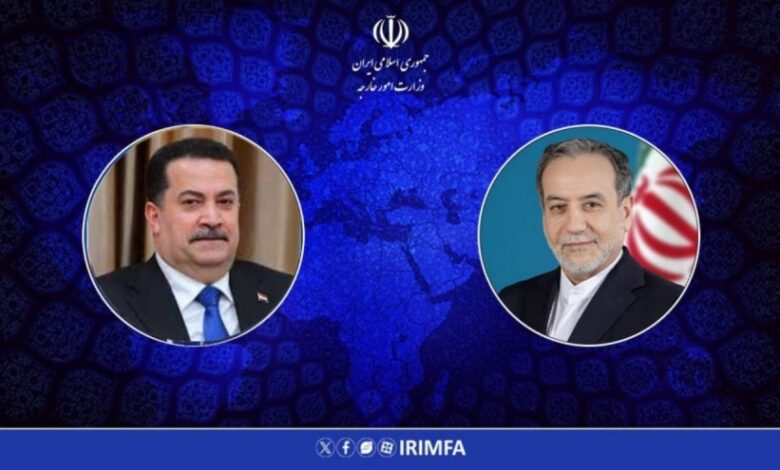 السوداني لعرقجي: لن نسمح بانطلاق أي تهديد لإيران من الأراضي العراقية